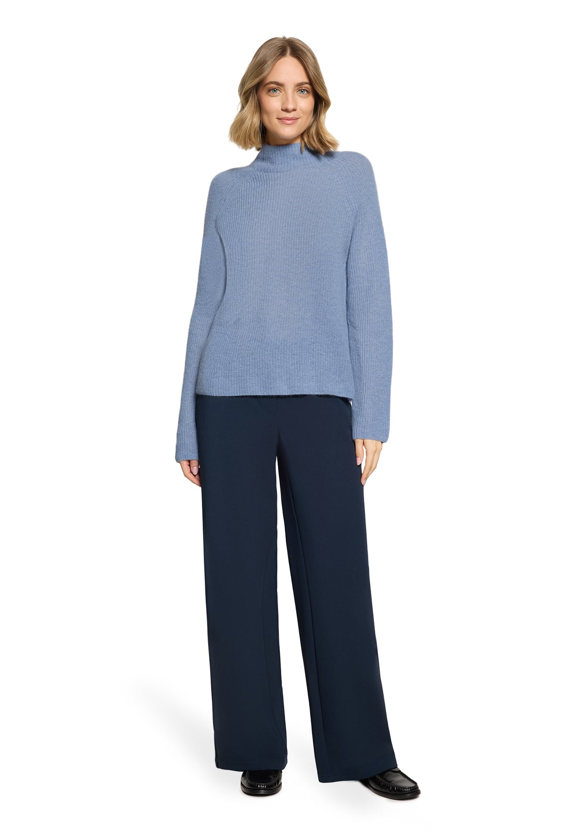 Strickpullover Kurz 1/1 Arm Infinity Melange Bild 5