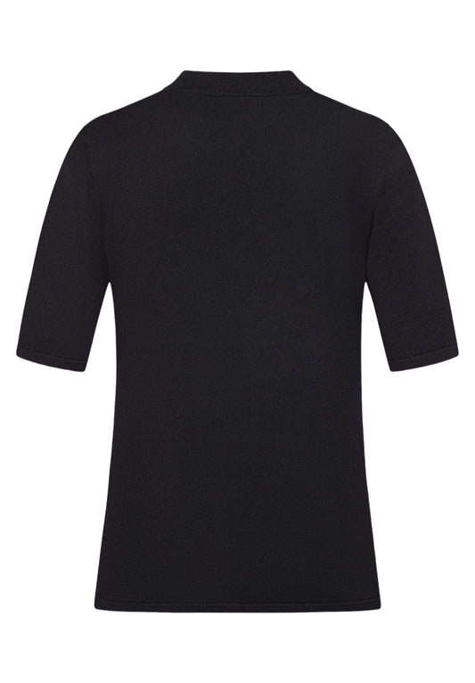 Strickpullover Kurz 1/2 Arm Black Bild 2