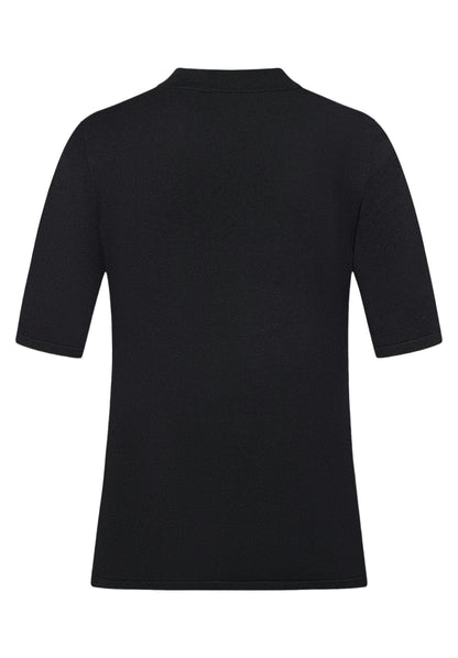 Strickpullover Kurz 1/2 Arm Black Bild 2