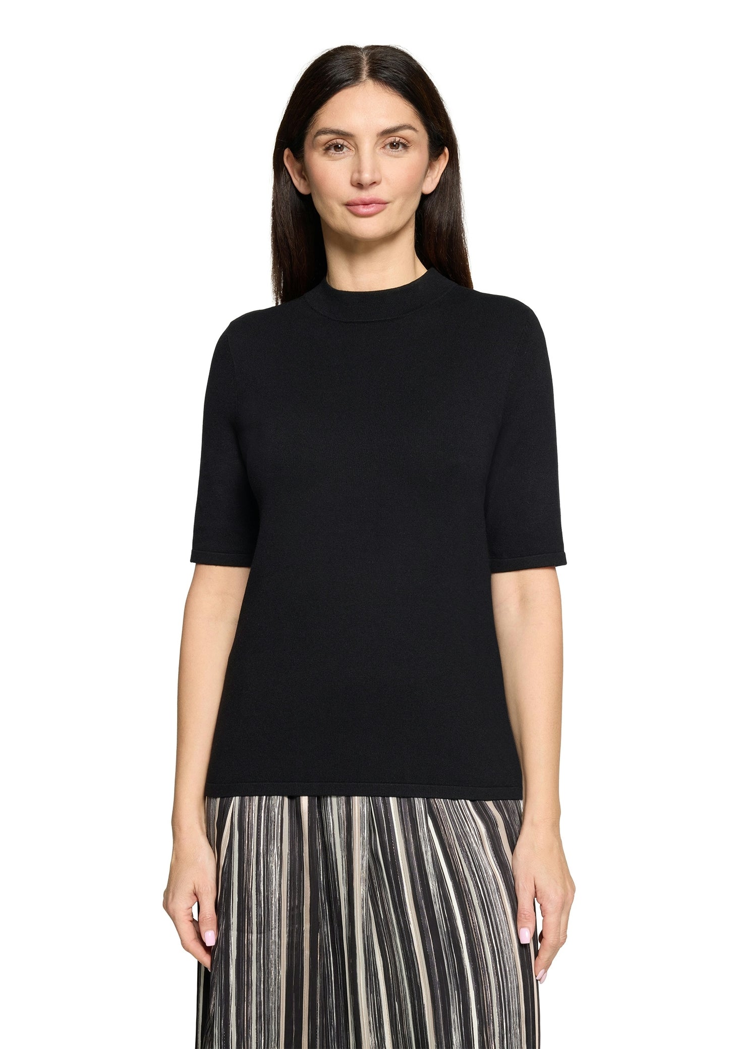Strickpullover Kurz 1/2 Arm Black Bild 3