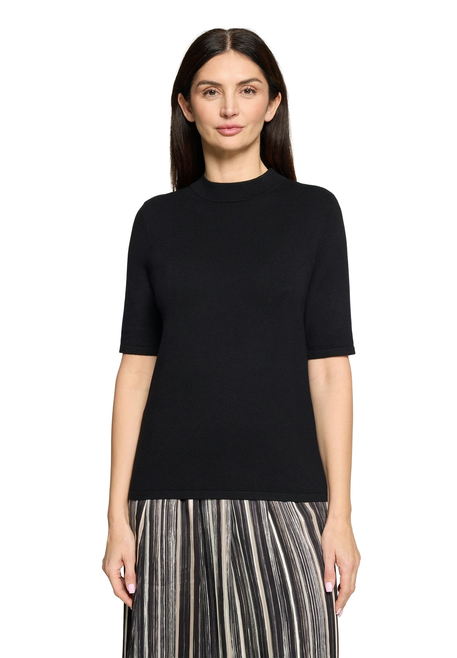 Strickpullover Kurz 1/2 Arm Black Bild 3