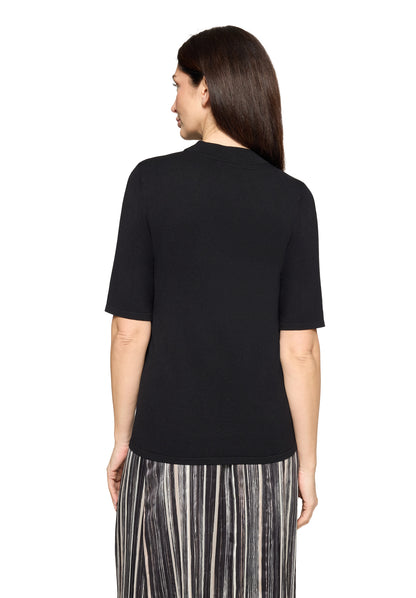 Strickpullover Kurz 1/2 Arm Black Bild 4