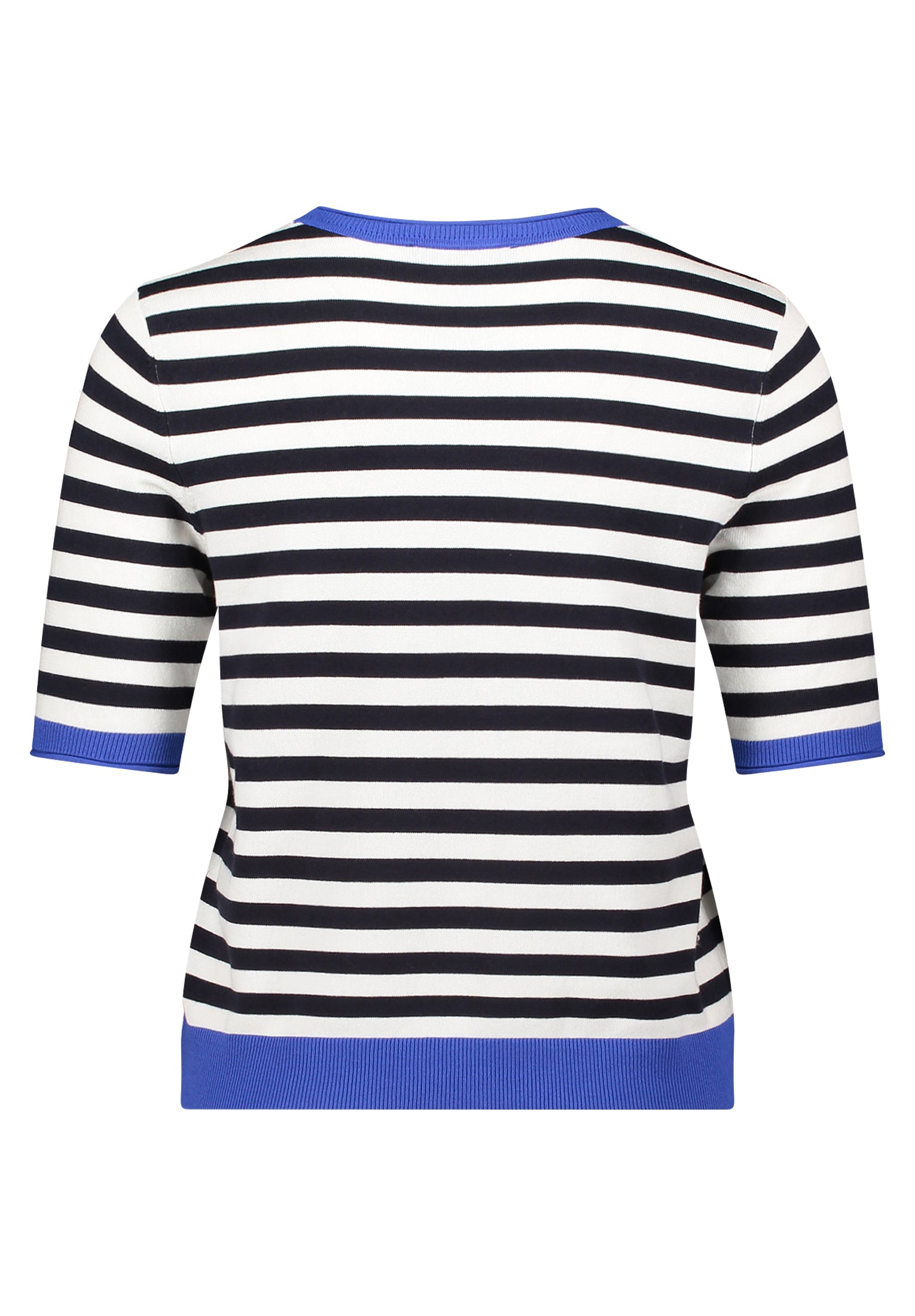 Strickpullover Kurz 1/2 Arm Patch Dark Blue/Blue Bild 2