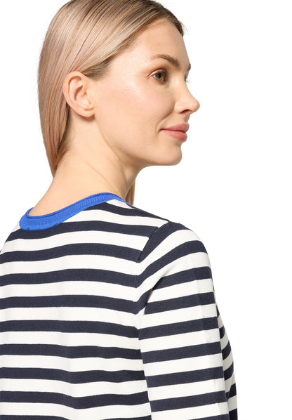 Strickpullover Kurz 1/2 Arm Patch Dark Blue/Blue Bild 7