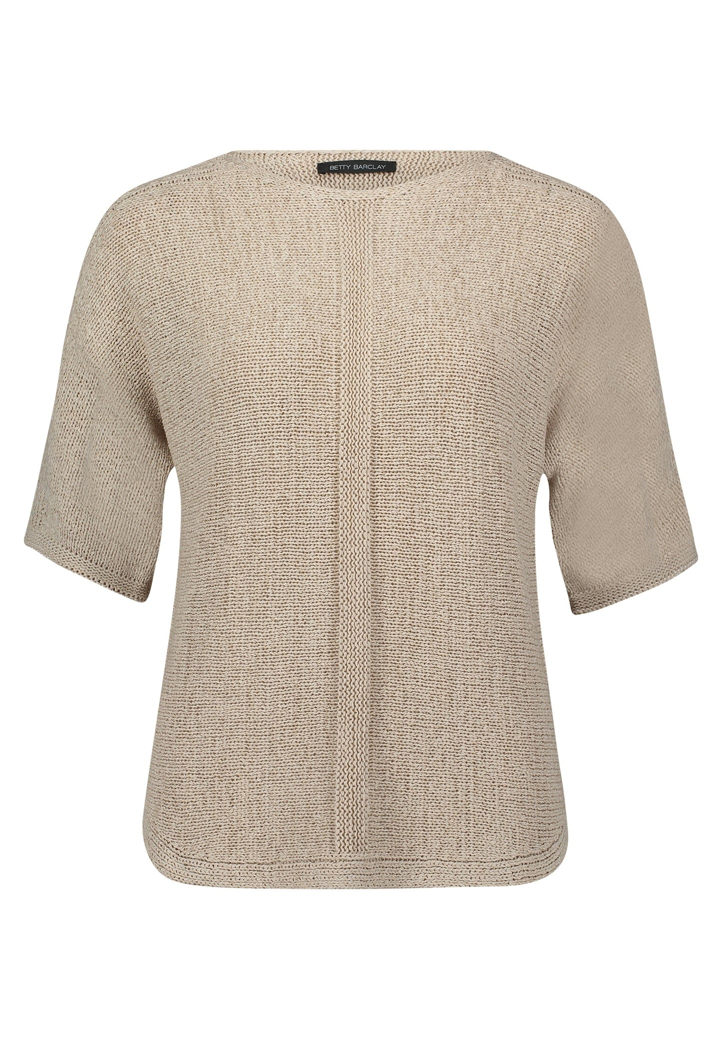 Strickpullover Kurz 1/2 Arm Light Beige Bild 1