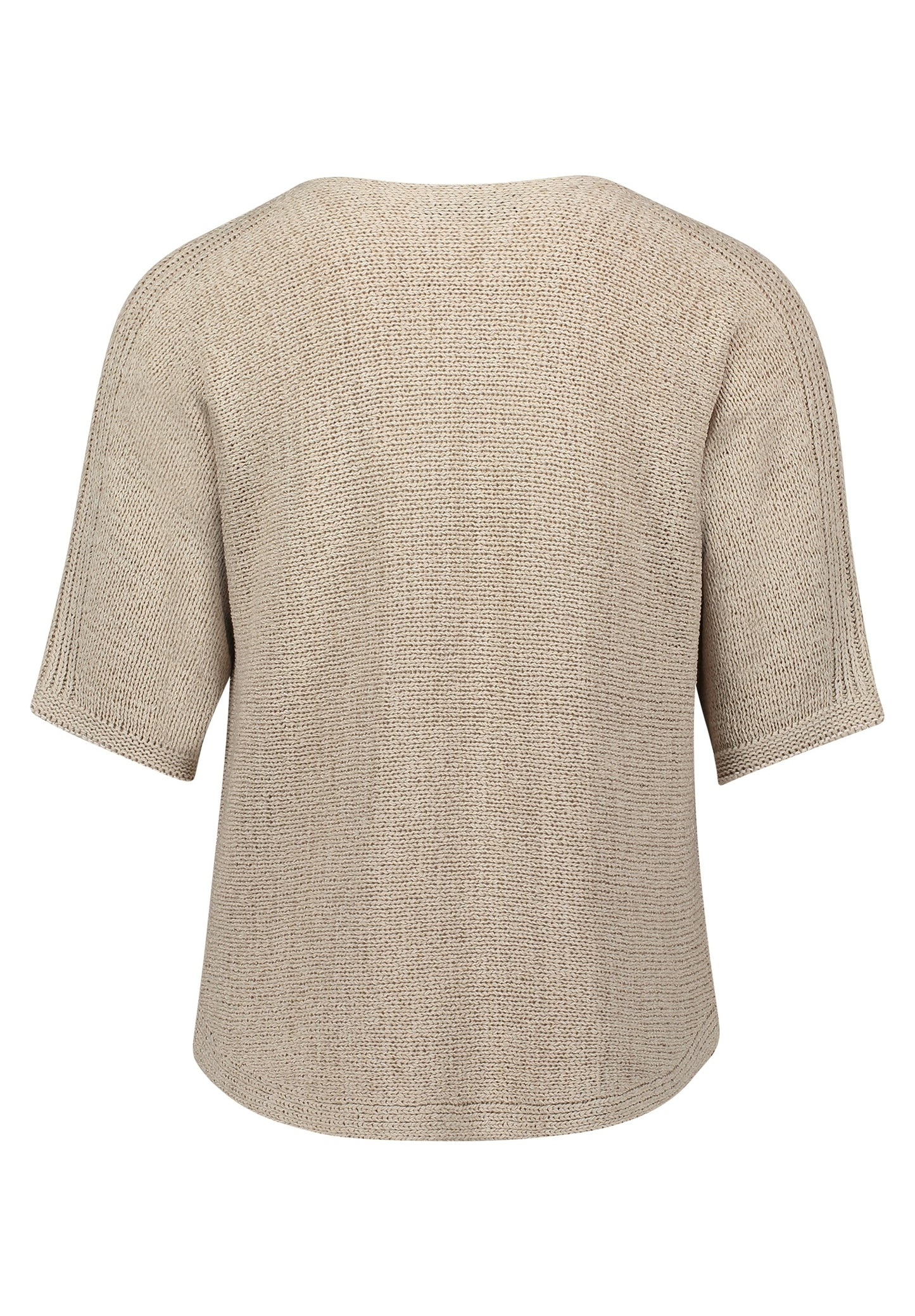 Strickpullover Kurz 1/2 Arm Light Beige Bild 2