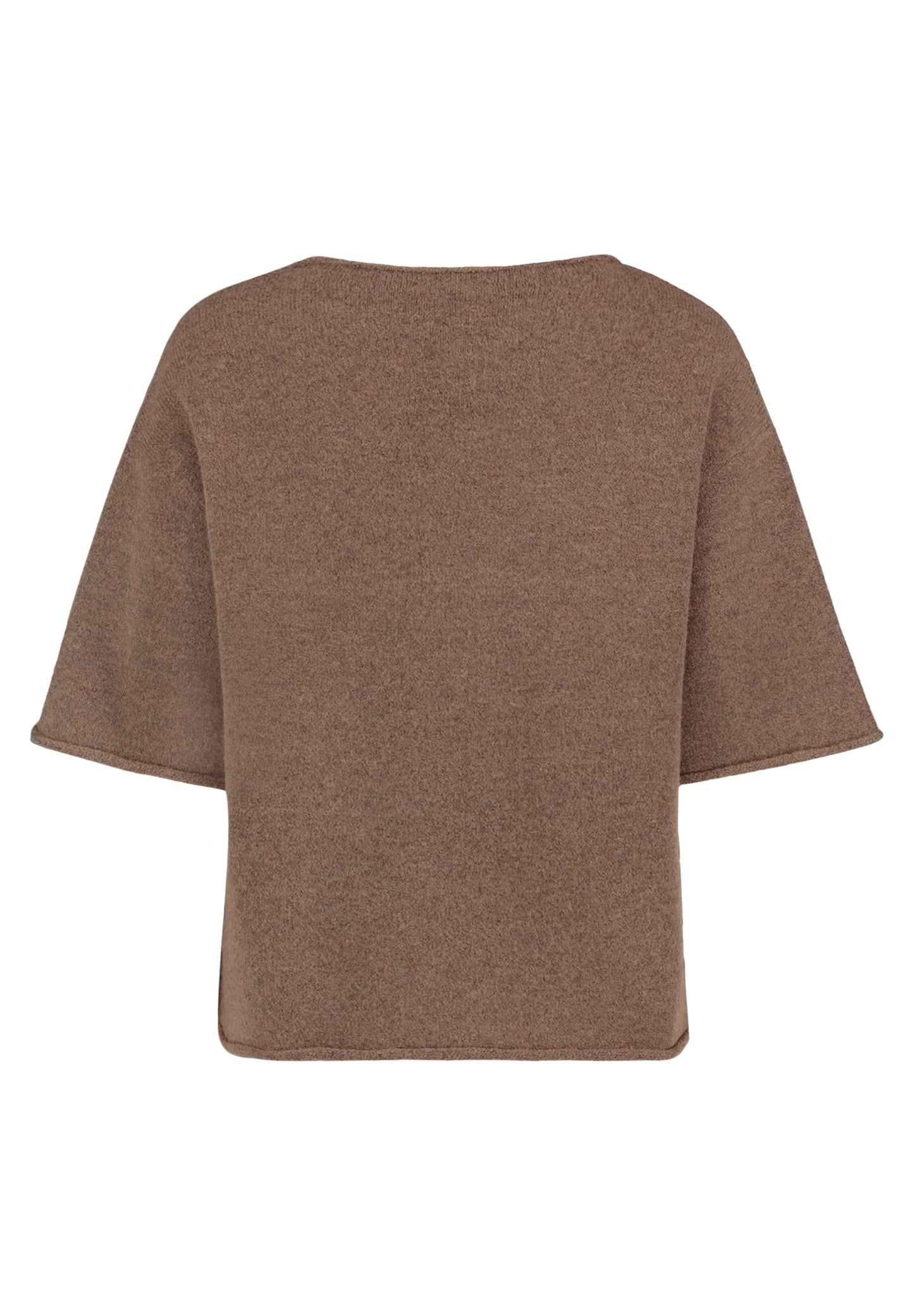 Strickpullover Kurz 1/2 Arm Dark Coffee Bild 2