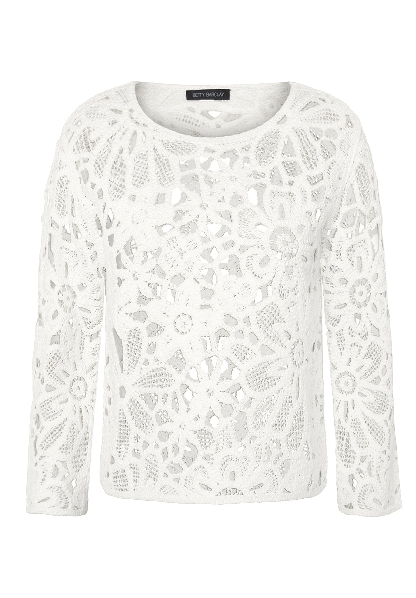 Strickpullover Kurz 3/4 Arm Offwhite Bild 1