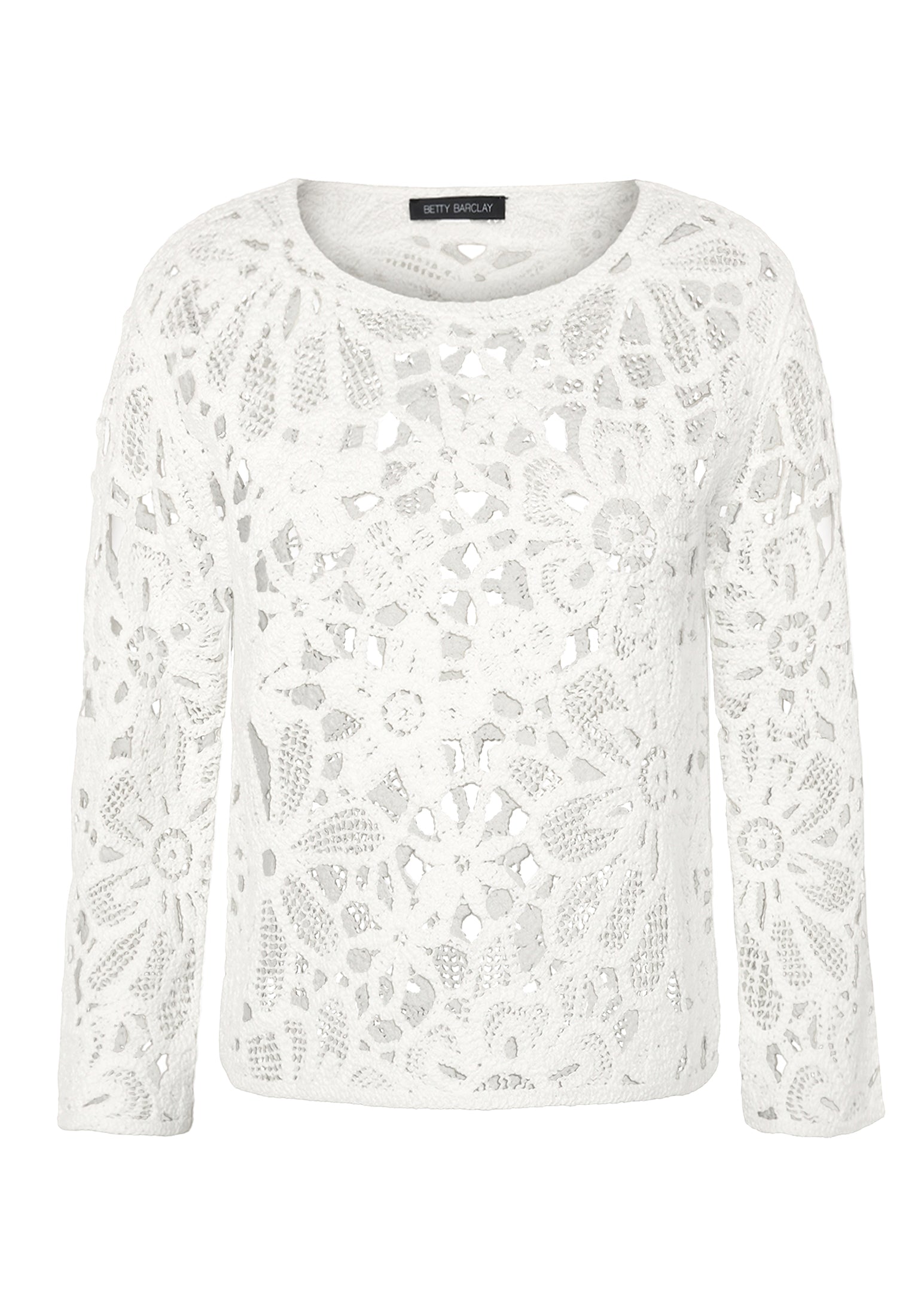 Strickpullover Kurz 3/4 Arm Offwhite Bild 1