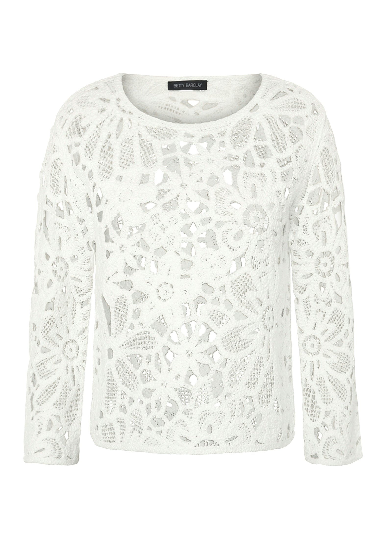 Strickpullover Kurz 3/4 Arm Offwhite Bild 1