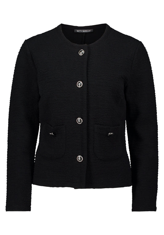 Sweat Jacke Kurz 1/1 Arm Black Bild 1