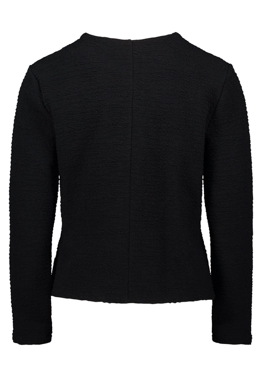 Sweat Jacke Kurz 1/1 Arm Black Bild 2