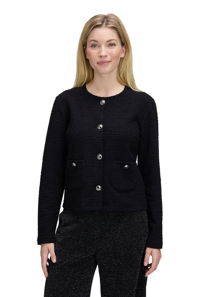 Sweat Jacke Kurz 1/1 Arm Black Bild 3