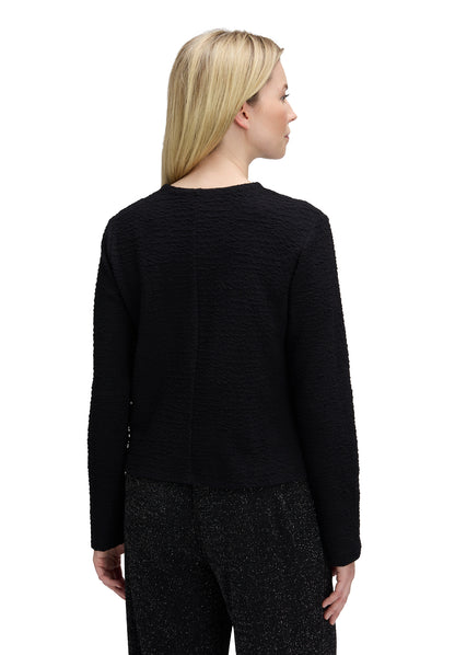 Sweat Jacke Kurz 1/1 Arm Black Bild 4