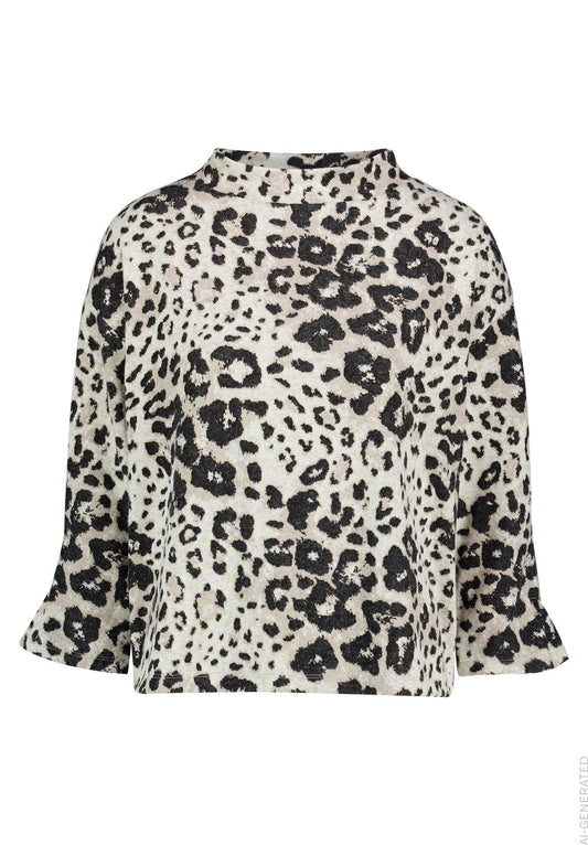 Sweat Kurz 3/4 Arm Beige/Grey Bild 1