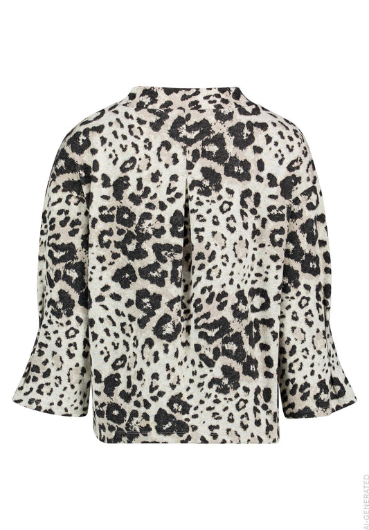 Sweat Kurz 3/4 Arm Beige/Grey Bild 2