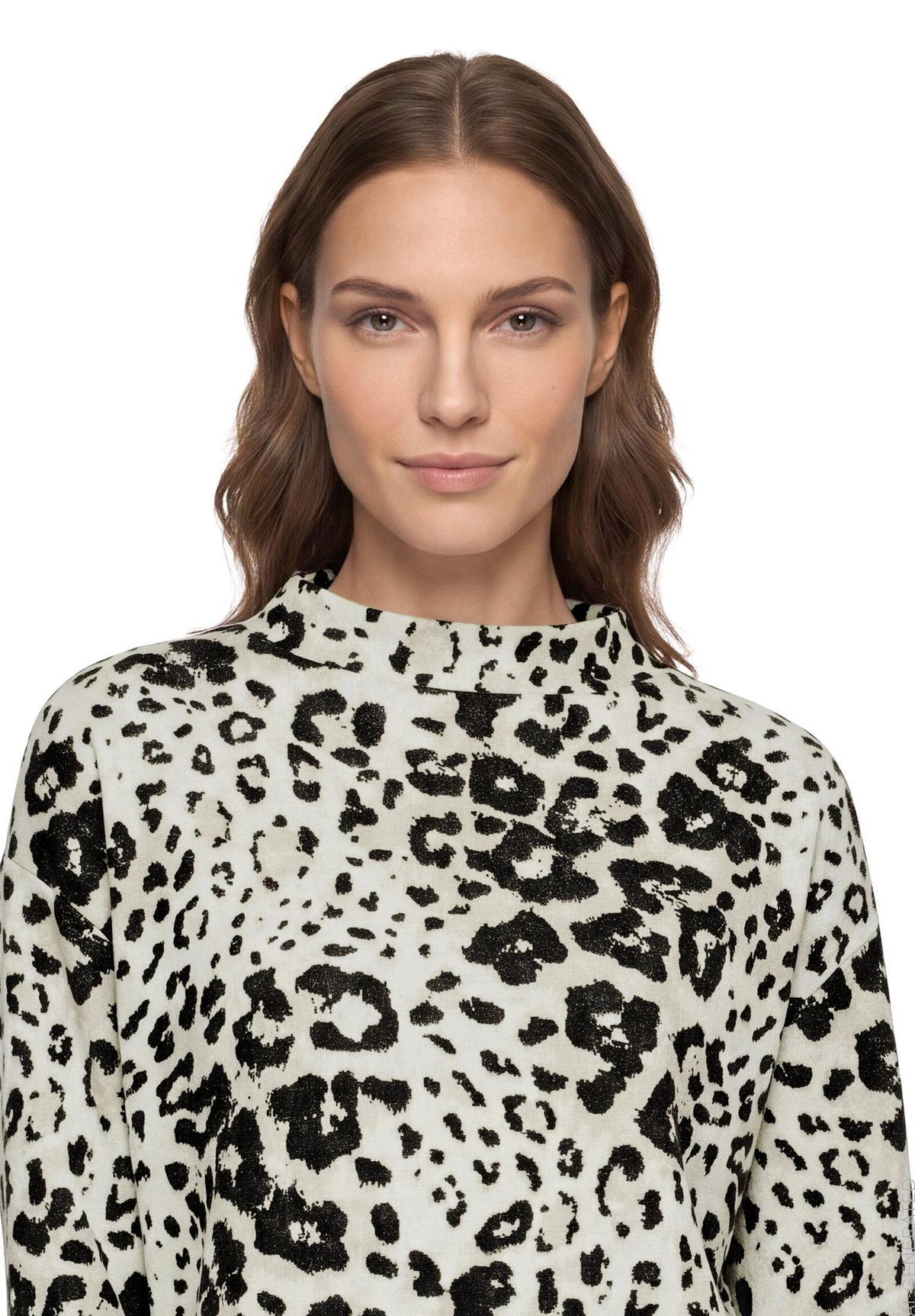 Sweat Kurz 3/4 Arm Beige/Grey Bild 4