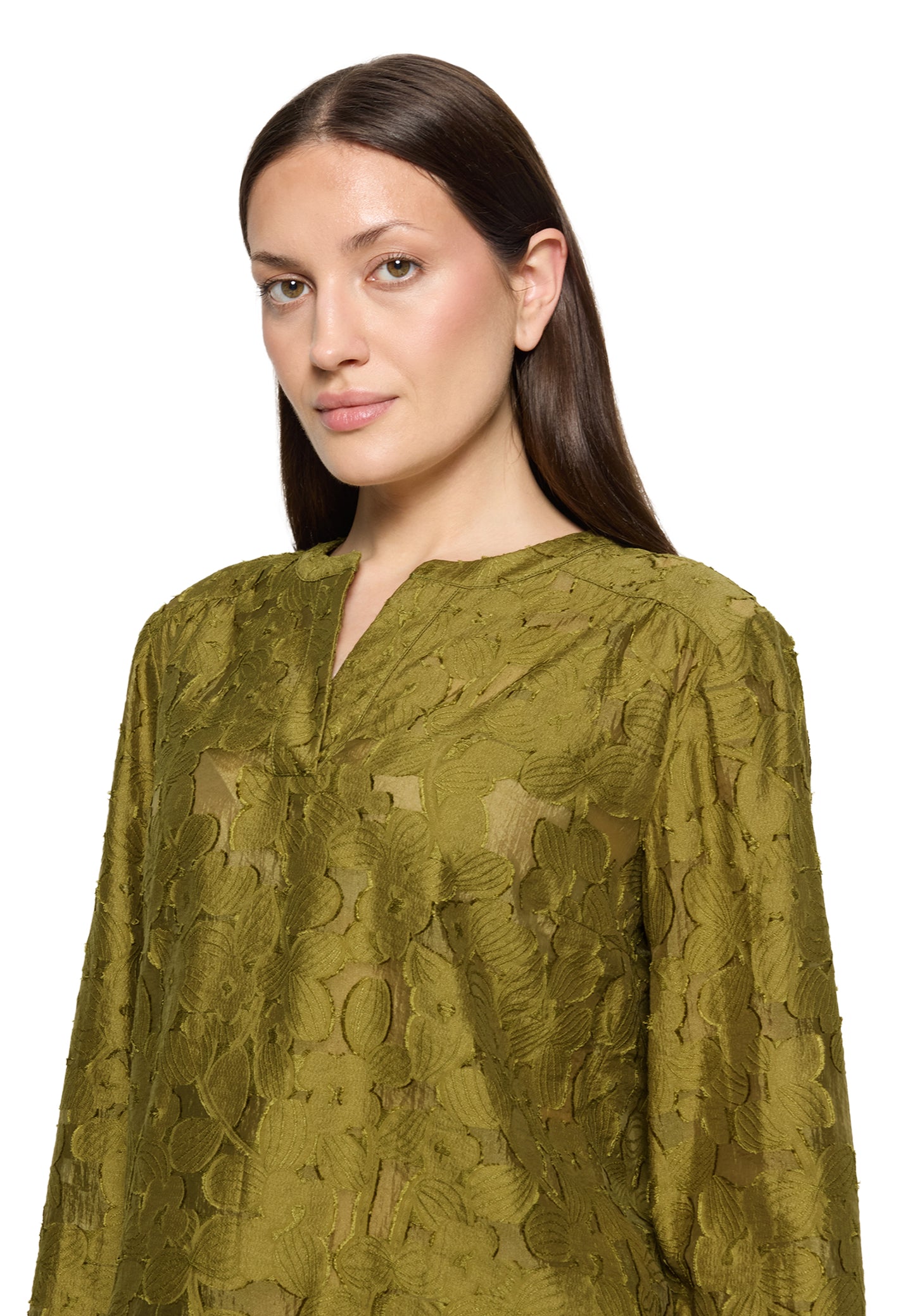 Bluse Kurz 1/1 Arm Olive Drab Bild 6