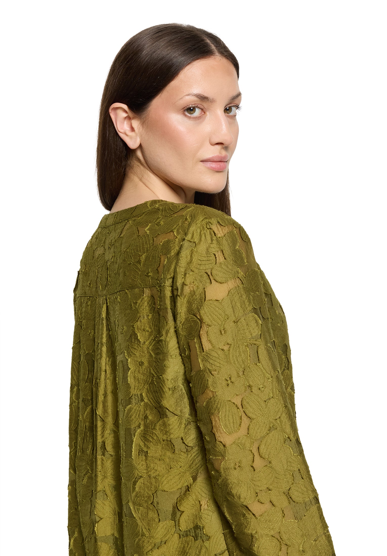 Bluse Kurz 1/1 Arm Olive Drab Bild 7