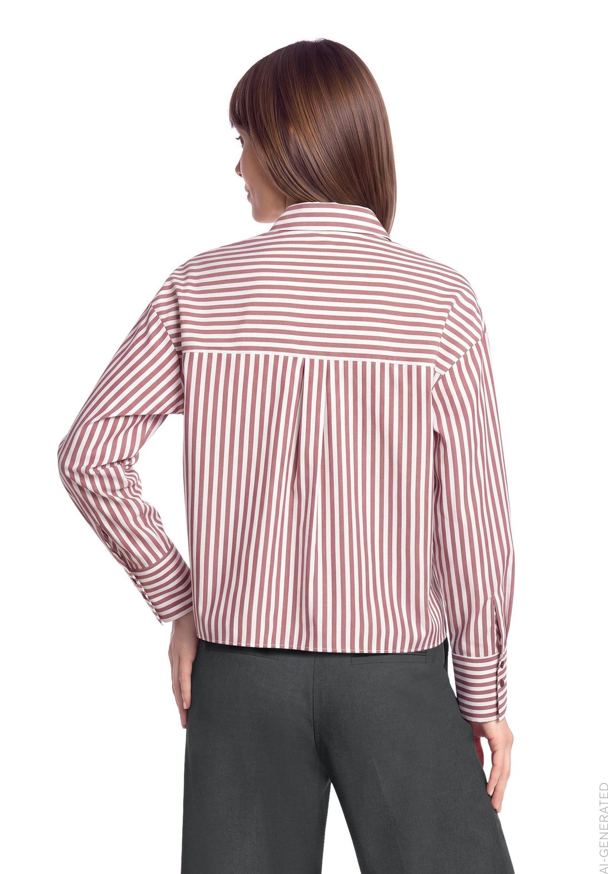 Bluse Kurz 1/1 Arm White/Dark Red Bild 4