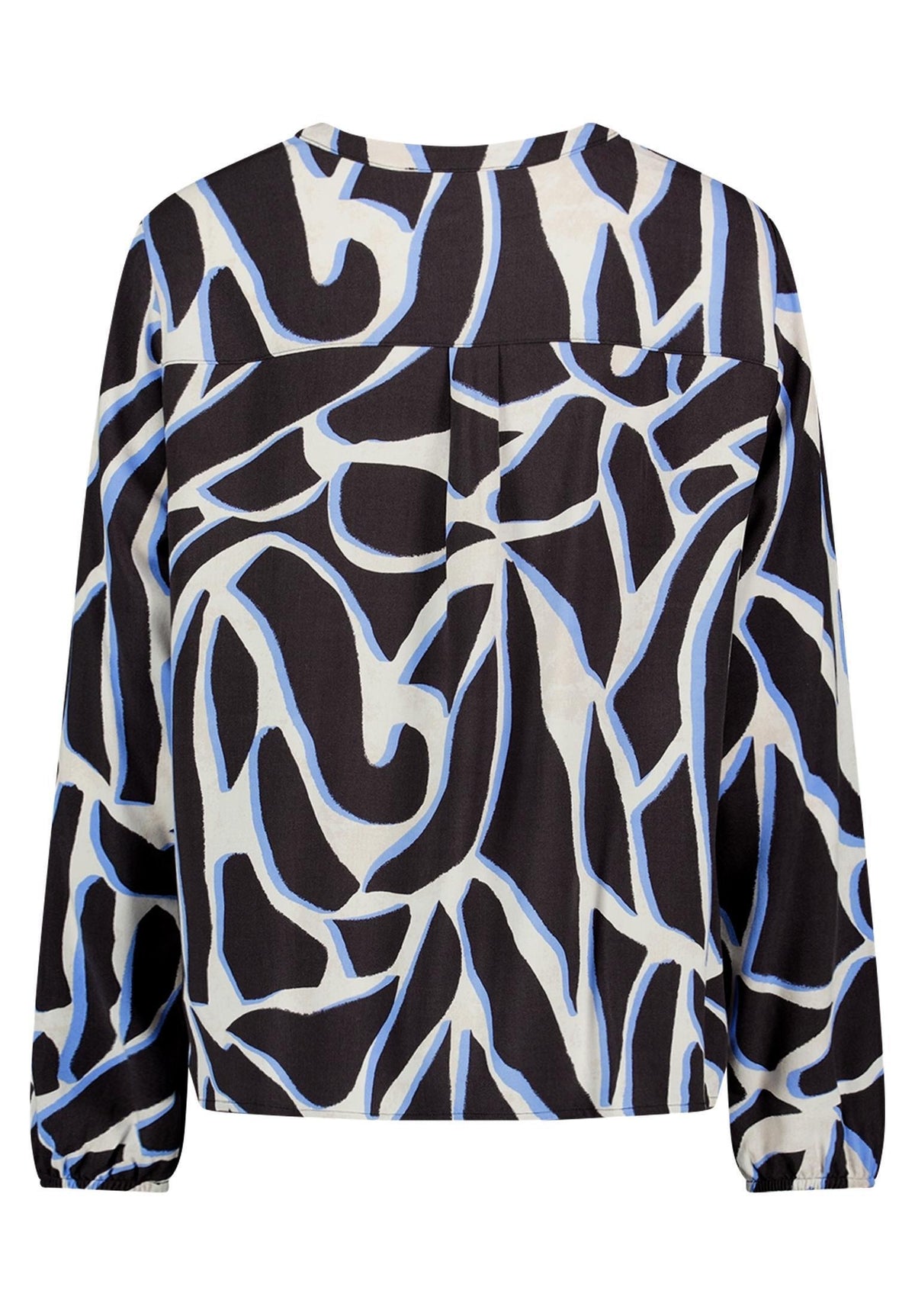 Bluse Kurz 1/1 Arm Grey/Cream Bild 2