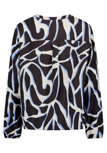 Bluse Kurz 1/1 Arm Grey/Cream Bild 2
