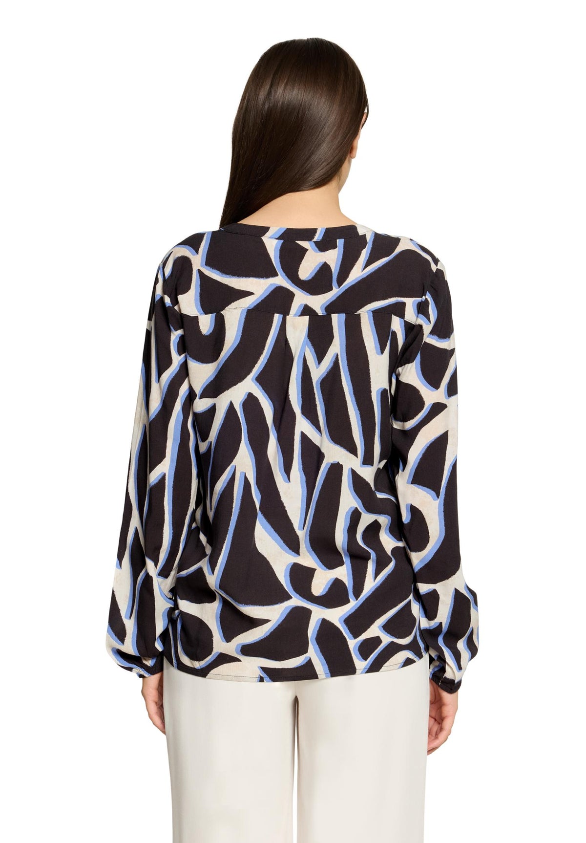 Bluse Kurz 1/1 Arm Grey/Cream Bild 4