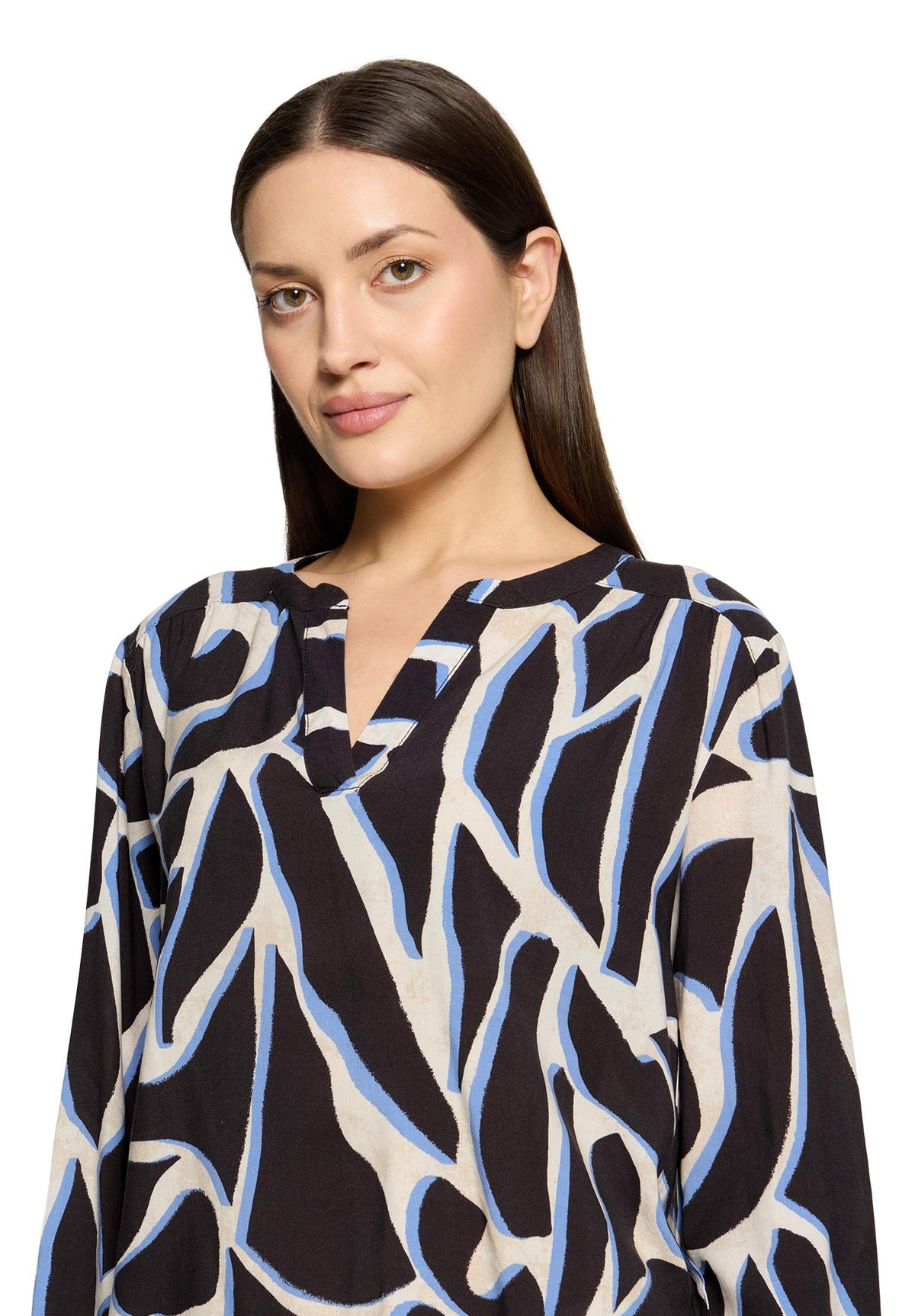 Bluse Kurz 1/1 Arm Grey/Cream Bild 6