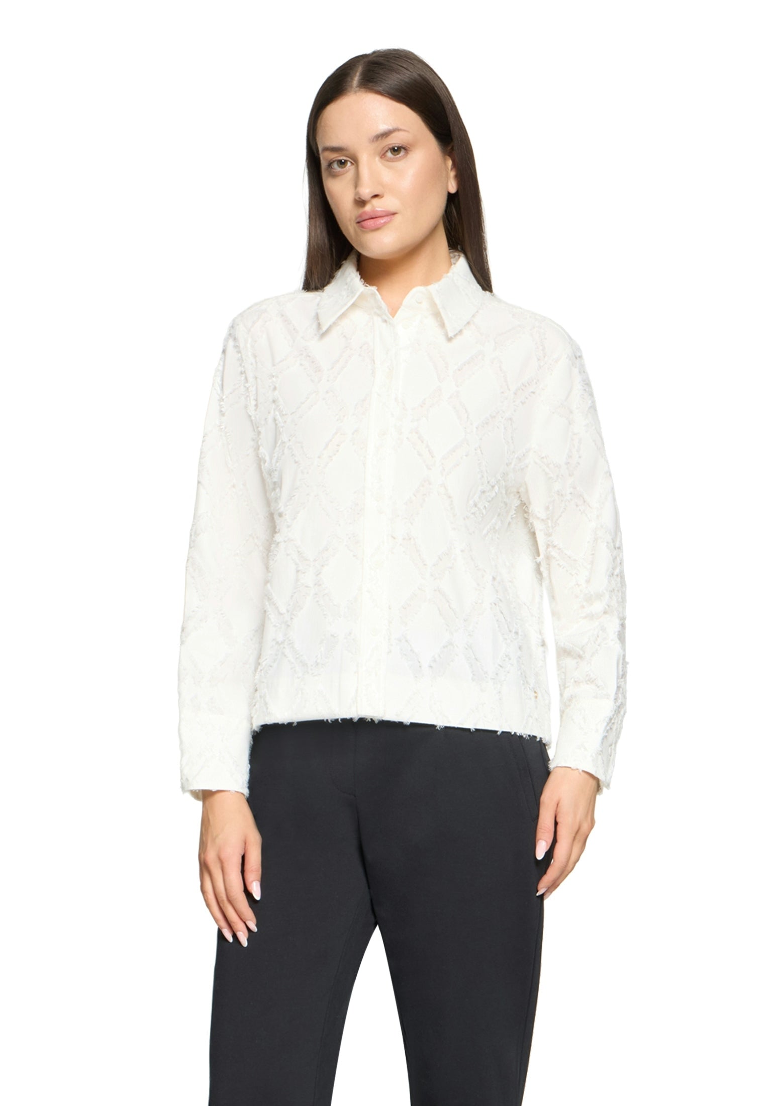 Bluse Kurz 1/1 Arm Offwhite Bild 3