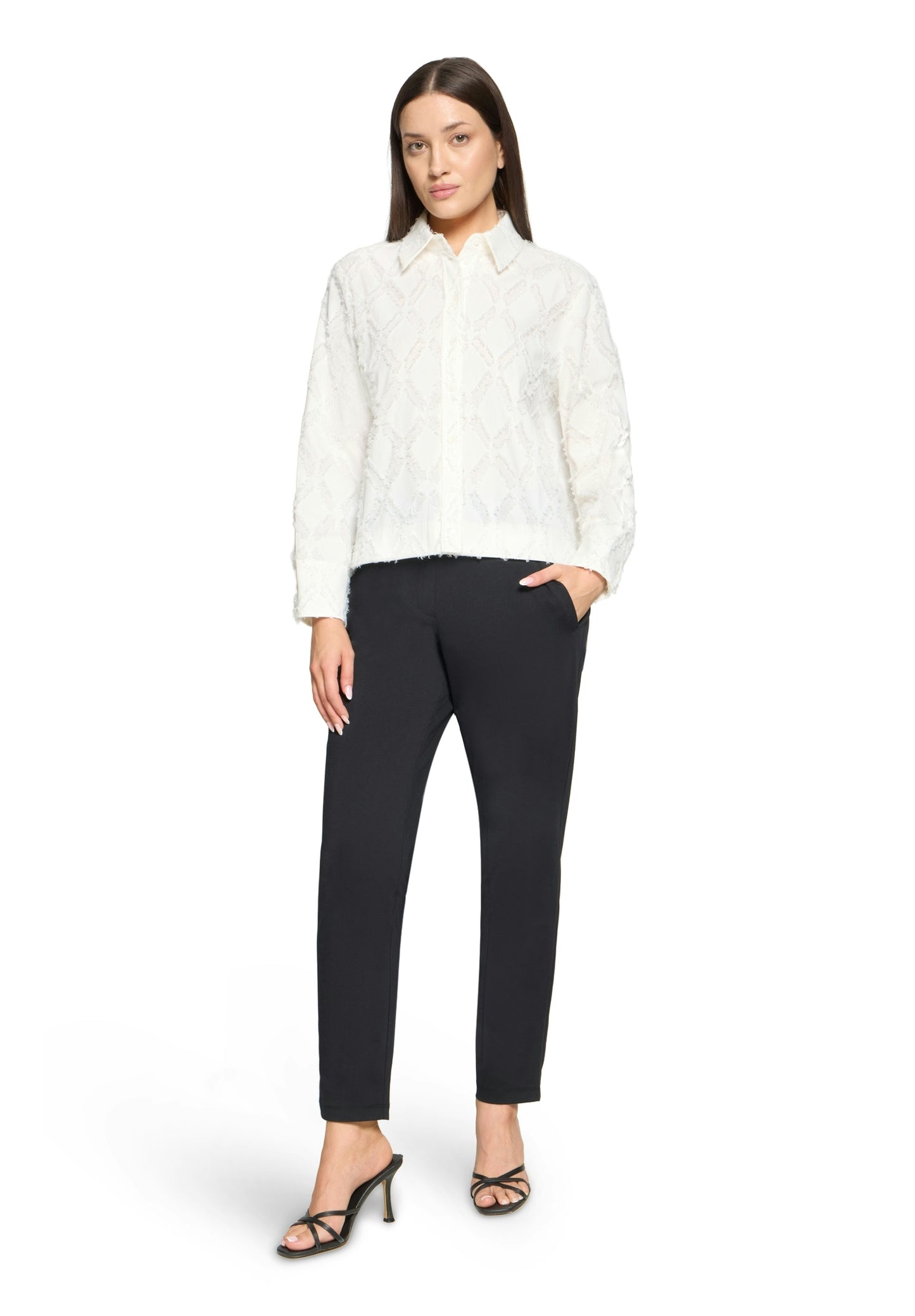 Bluse Kurz 1/1 Arm Offwhite Bild 5