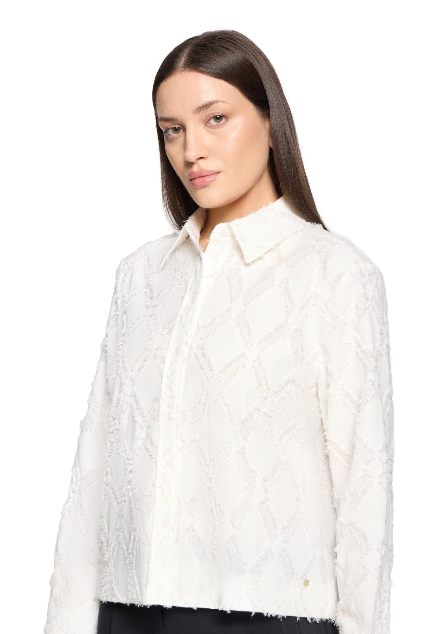 Bluse Kurz 1/1 Arm Offwhite Bild 6