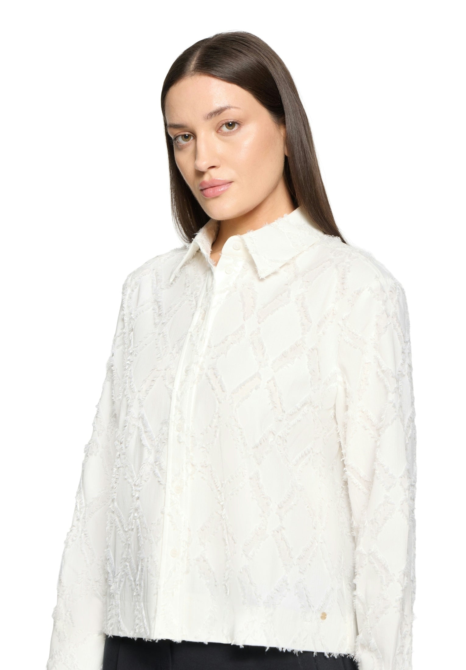 Bluse Kurz 1/1 Arm Offwhite Bild 6