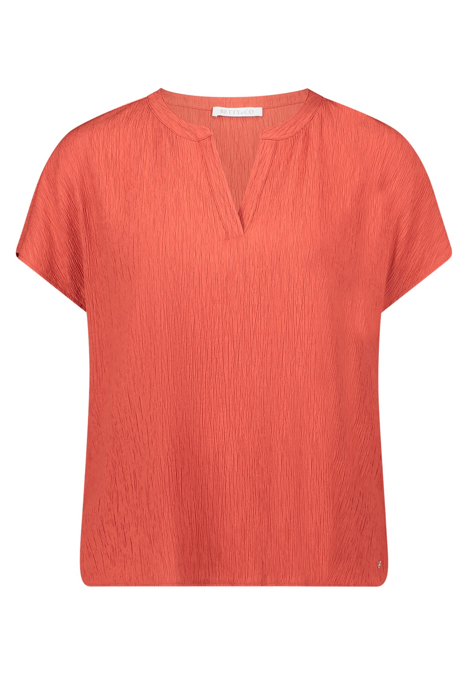 Bluse Kurz 1/2 Arm Rust Red Bild 1