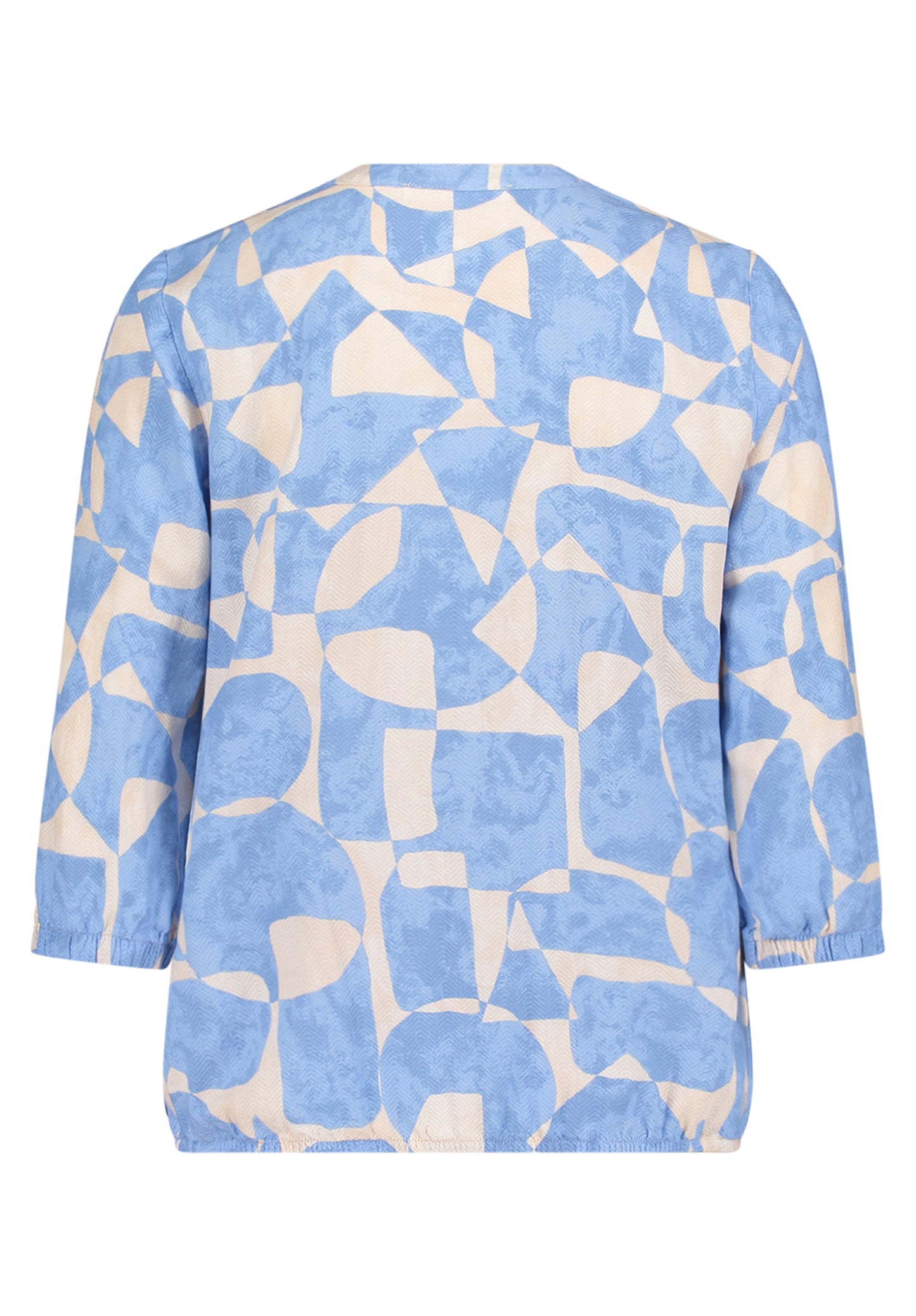 Bluse Kurz 3/4 Arm Blue/Cream Bild 9