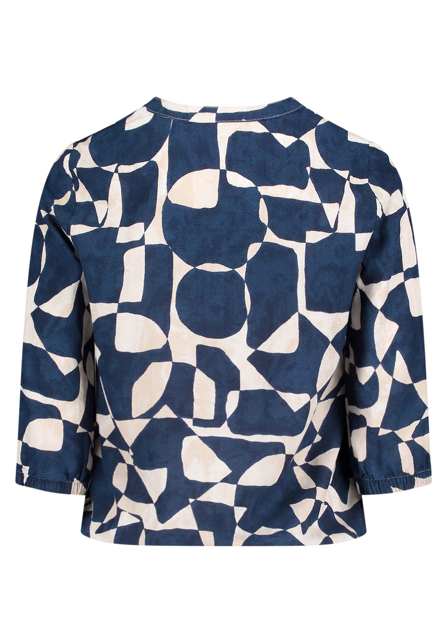 Bluse Kurz 3/4 Arm Dark Blue/Nature Bild 2
