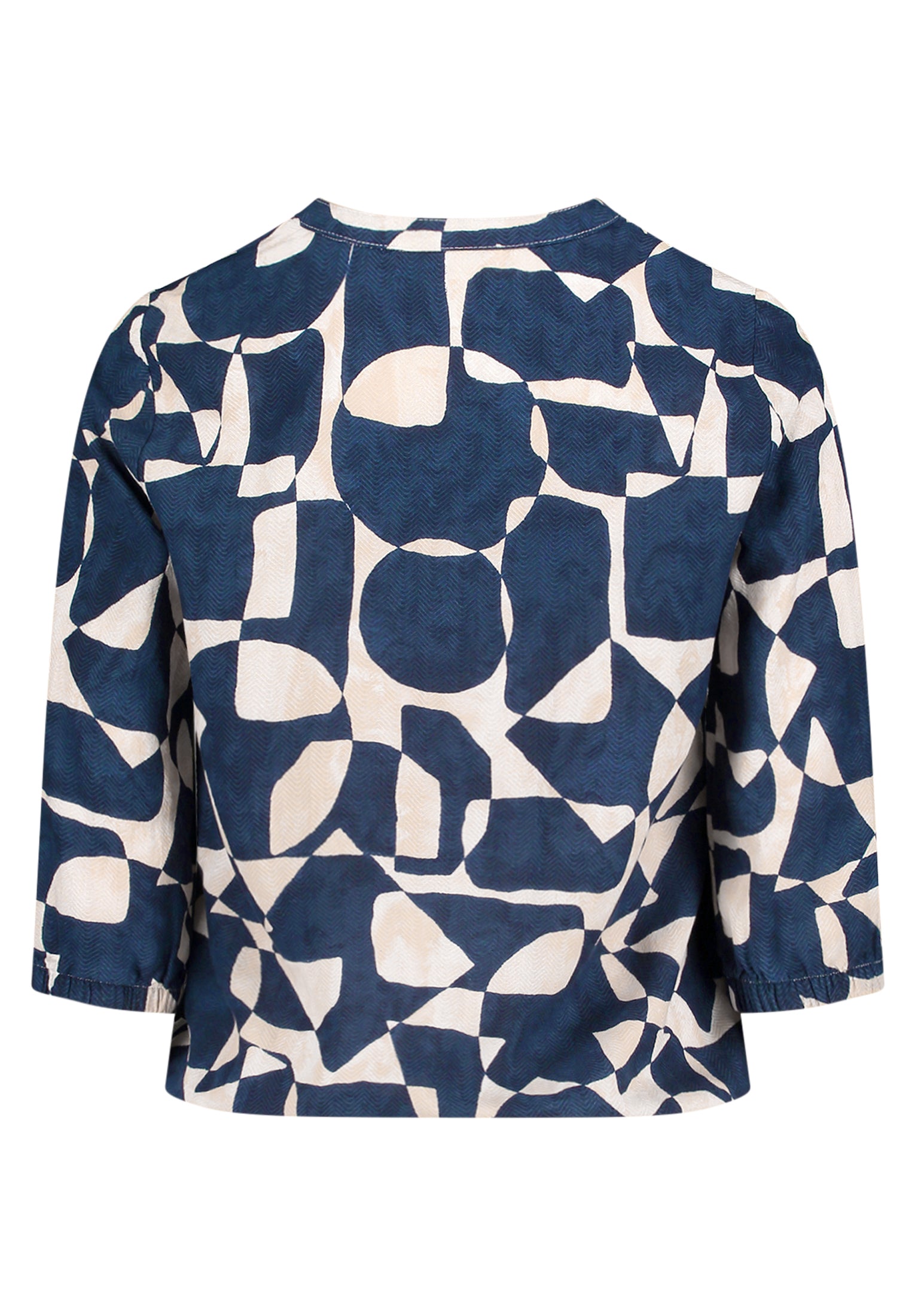 Bluse Kurz 3/4 Arm Dark Blue/Nature Bild 2