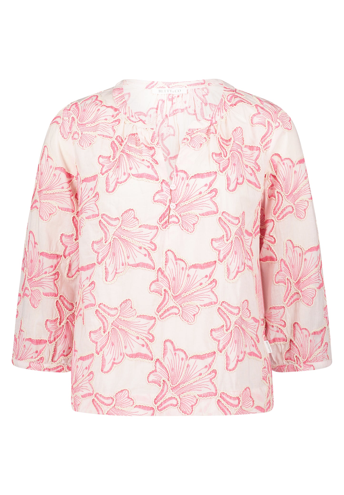 Bluse Kurz 3/4 Arm Rosé/Pink Bild 1