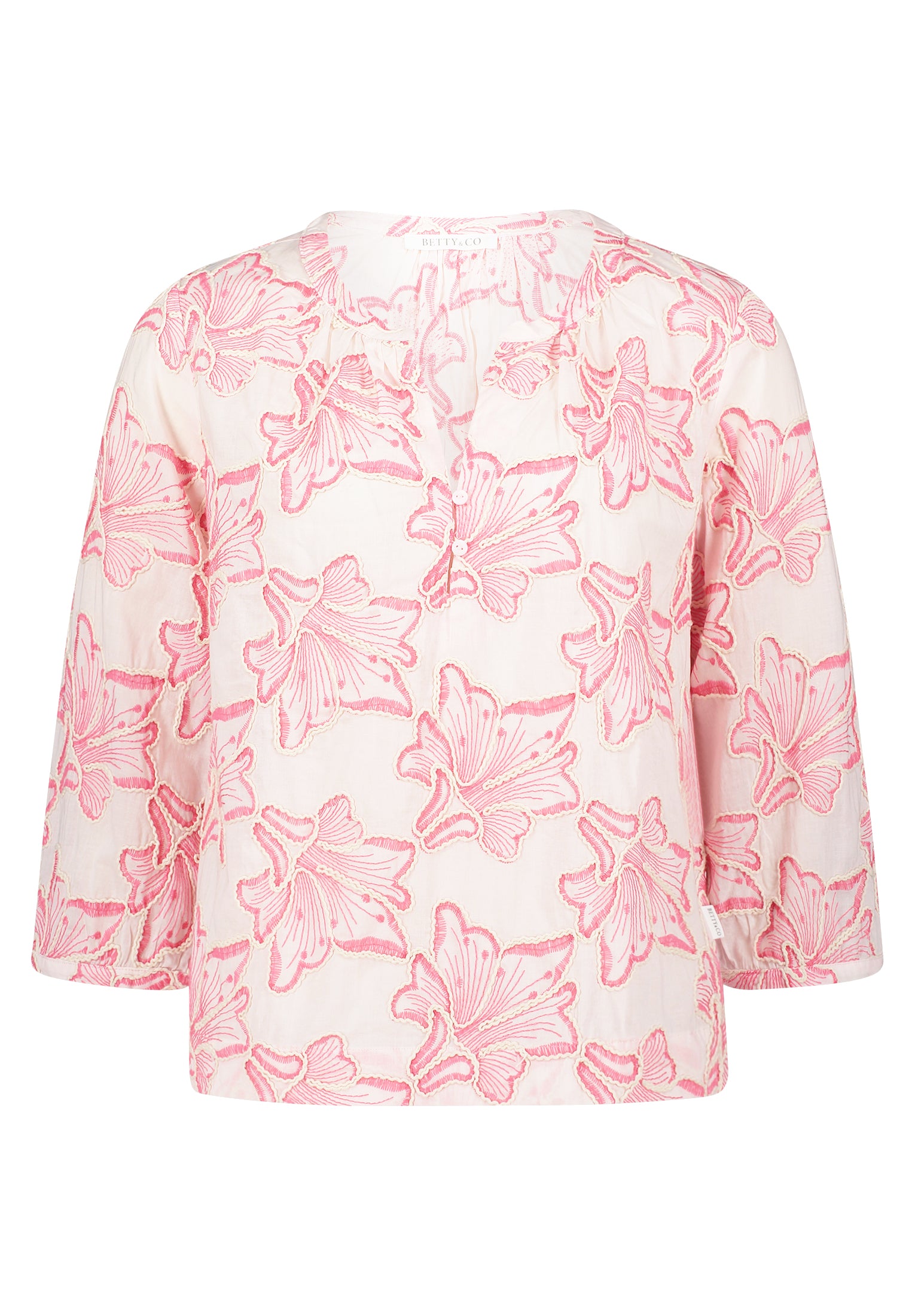 Bluse Kurz 3/4 Arm Rosé/Pink Bild 1