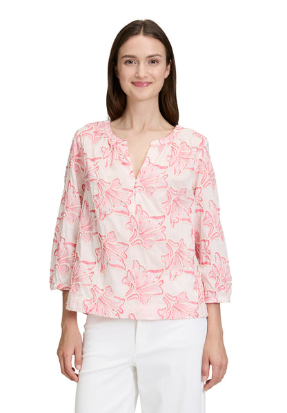 Bluse Kurz 3/4 Arm Rosé/Pink Bild 3