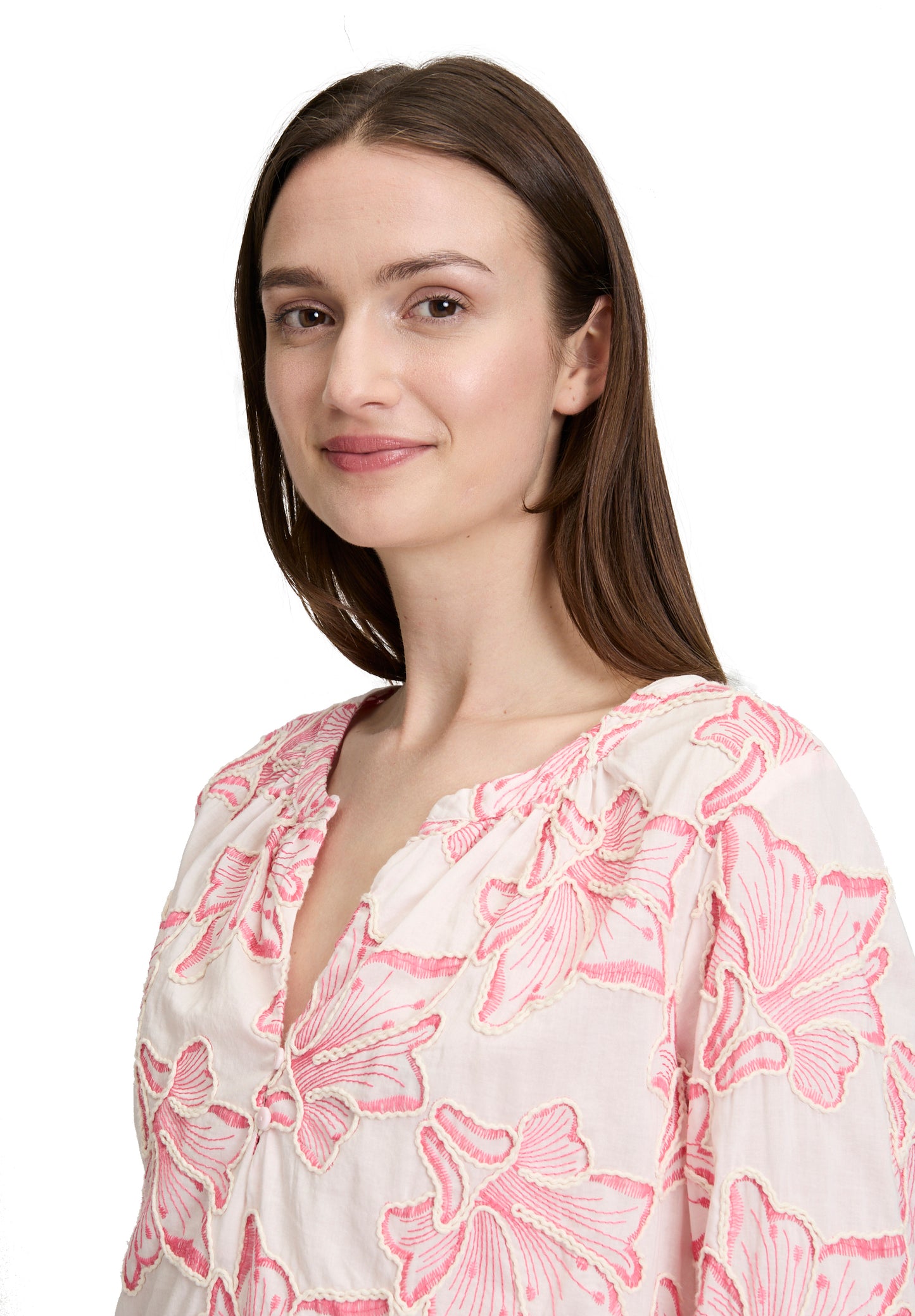 Bluse Kurz 3/4 Arm Rosé/Pink Bild 6