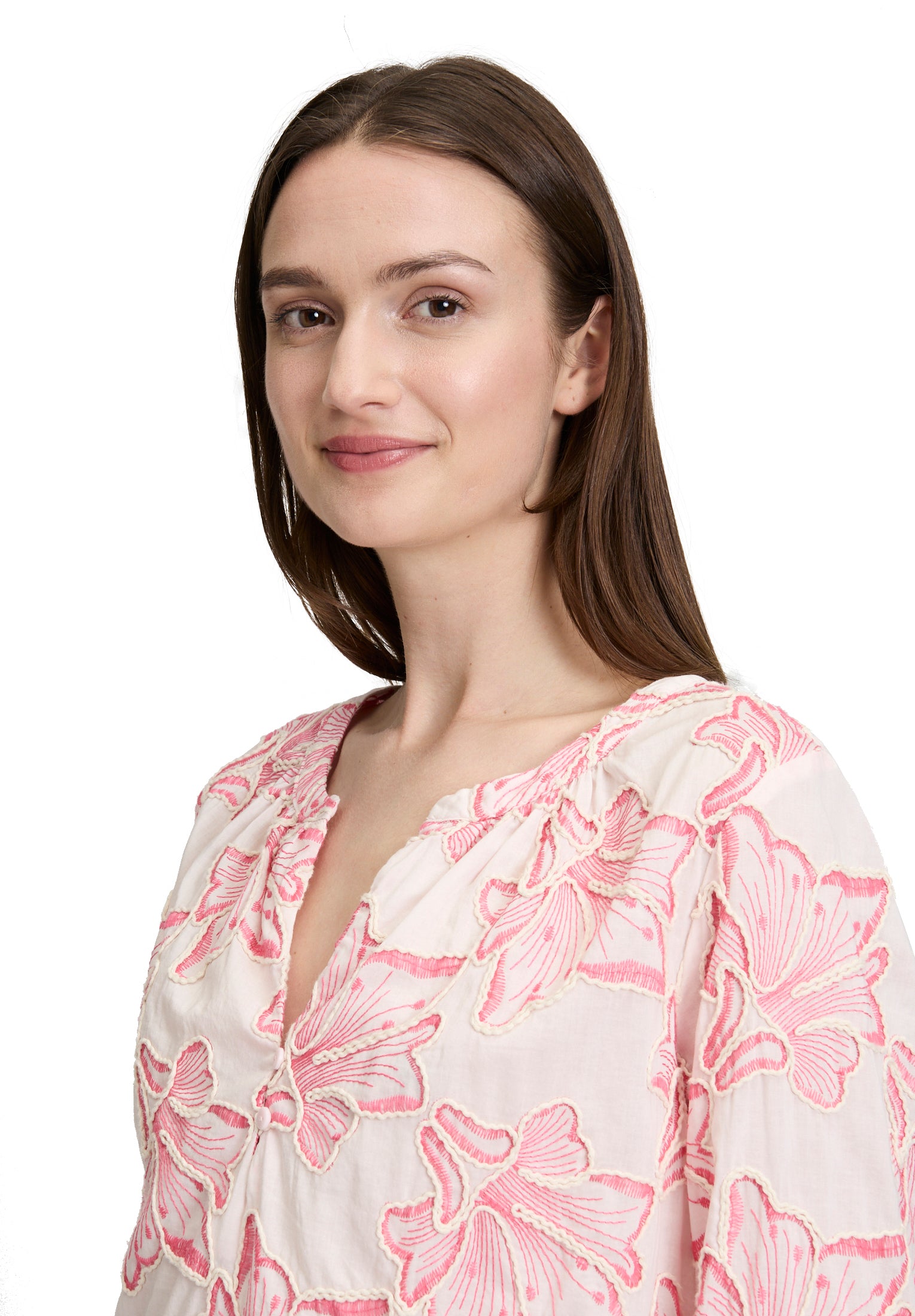 Bluse Kurz 3/4 Arm Rosé/Pink Bild 6