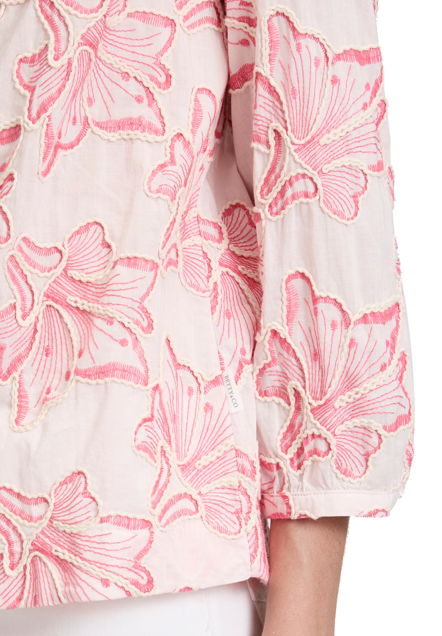Bluse Kurz 3/4 Arm Rosé/Pink Bild 7