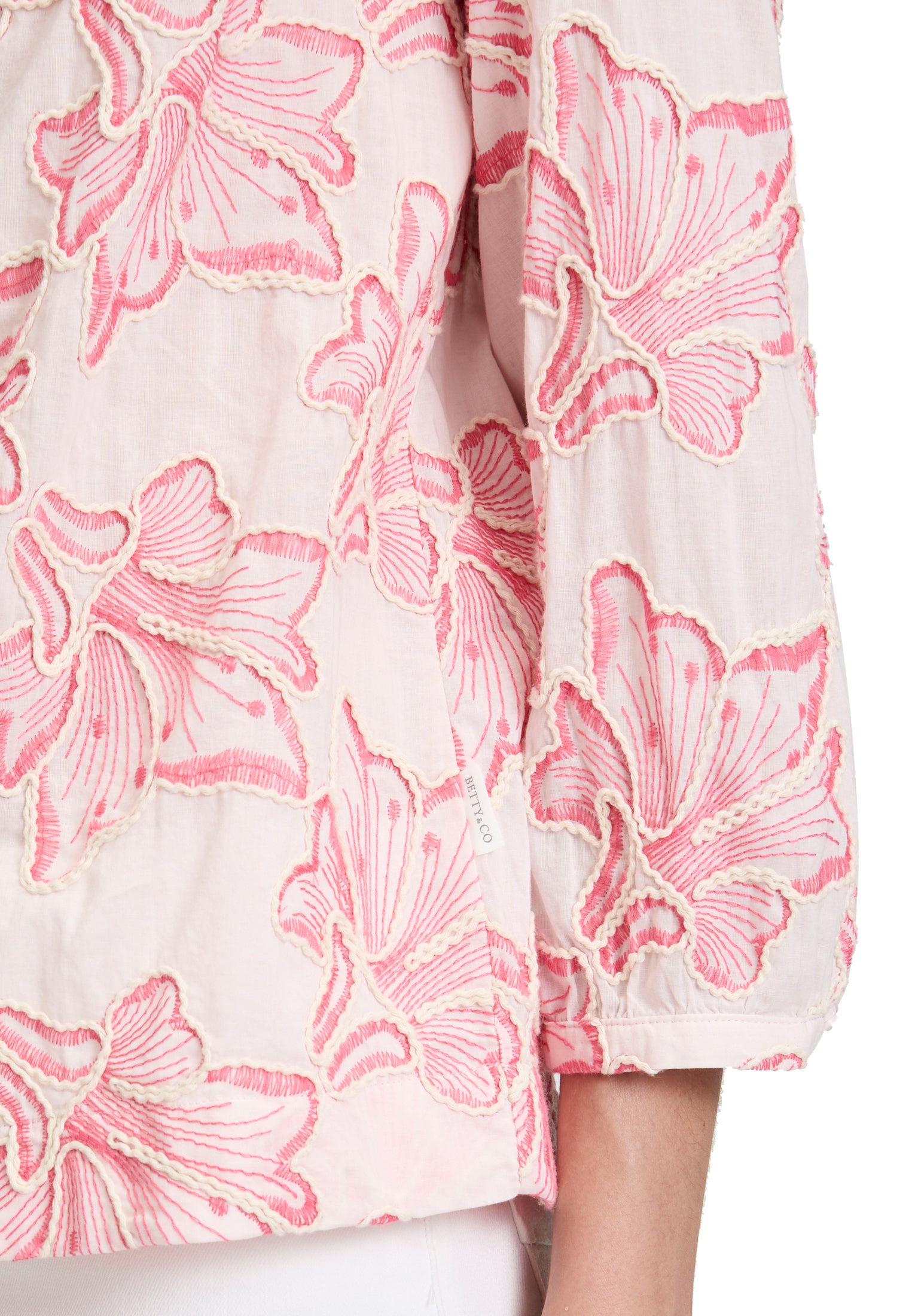 Bluse Kurz 3/4 Arm Rosé/Pink Bild 7