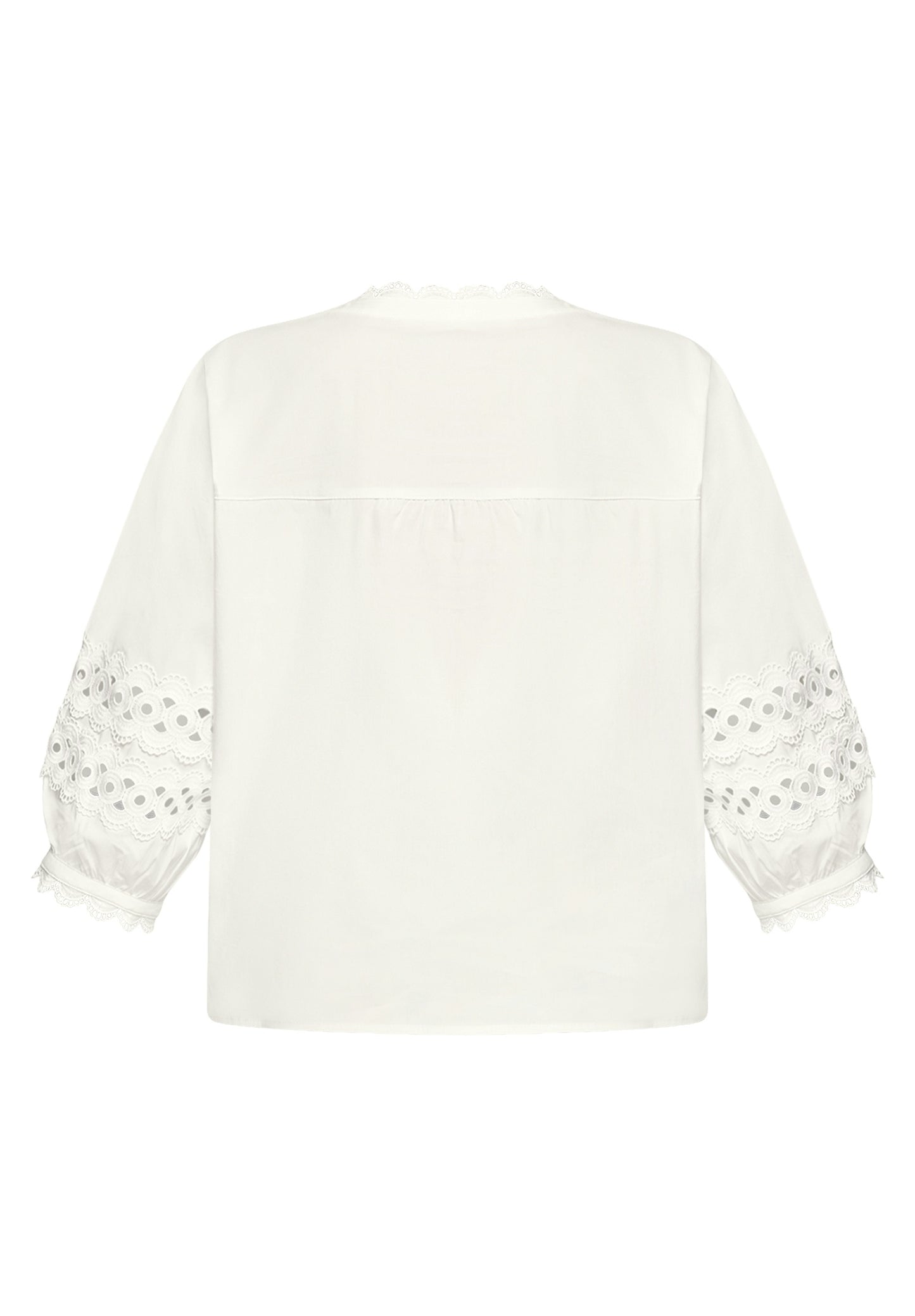 Bluse Kurz 3/4 Arm Bright White Bild 2