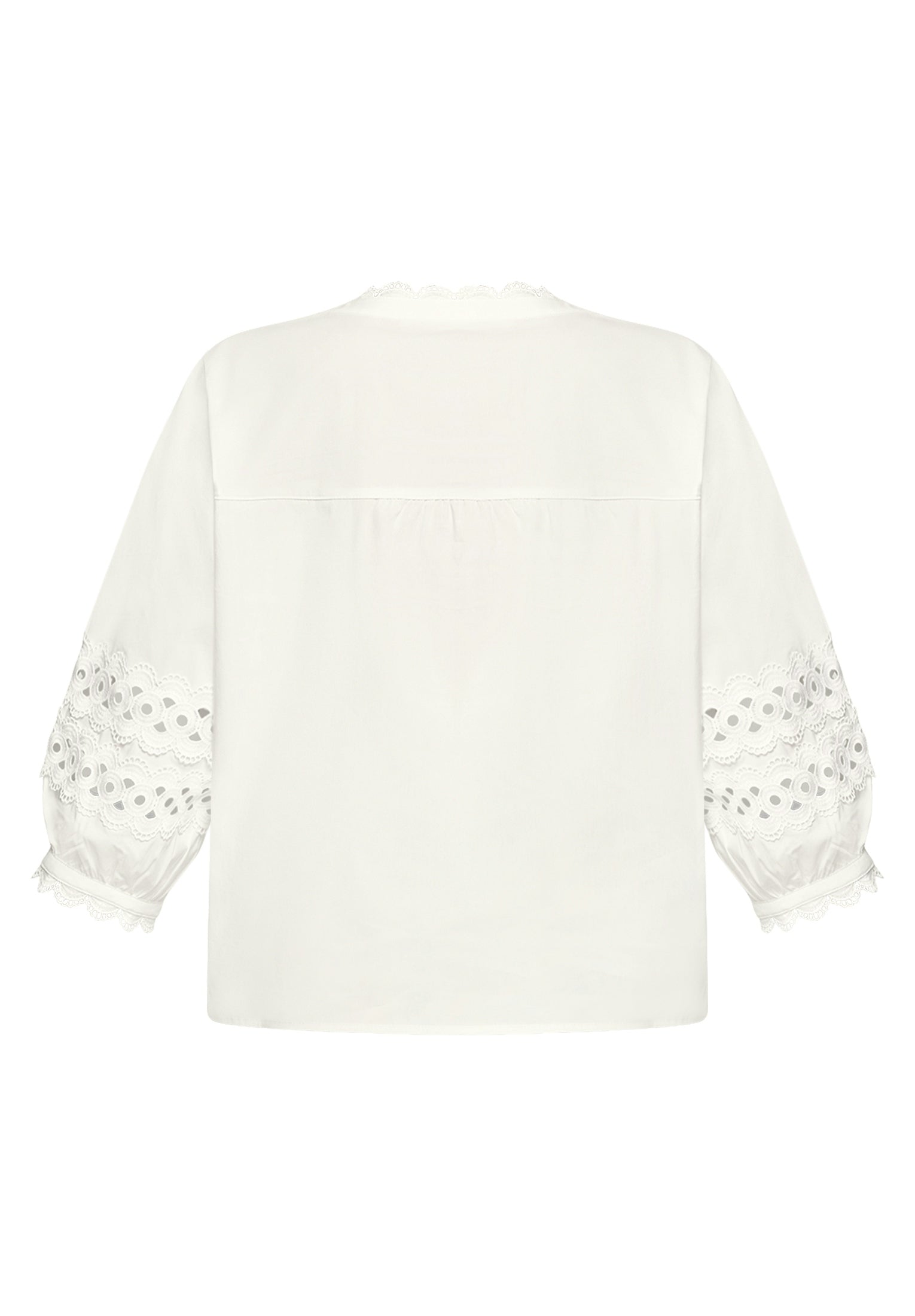Bluse Kurz 3/4 Arm Bright White Bild 2