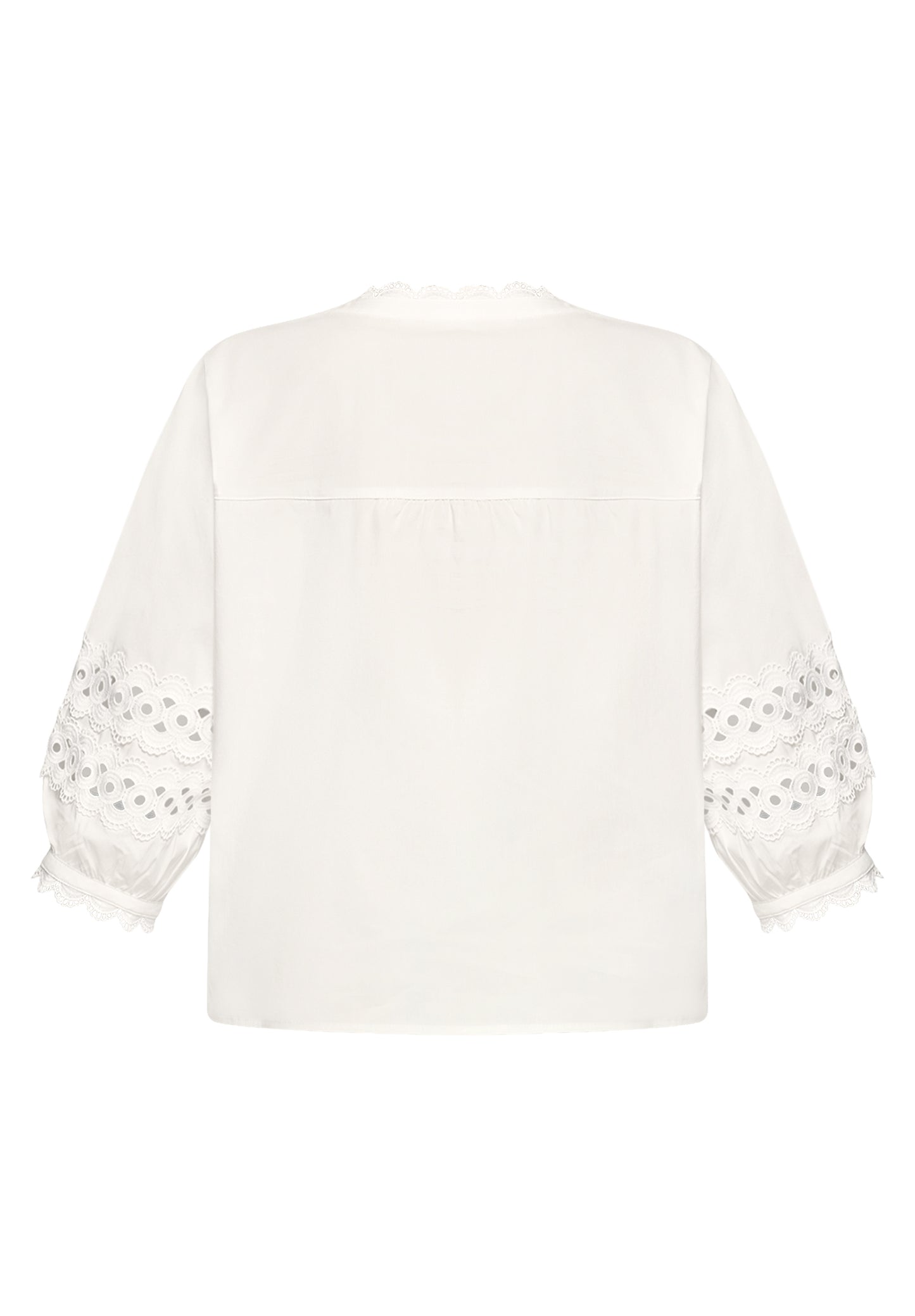 Bluse Kurz 3/4 Arm Bright White Bild 2