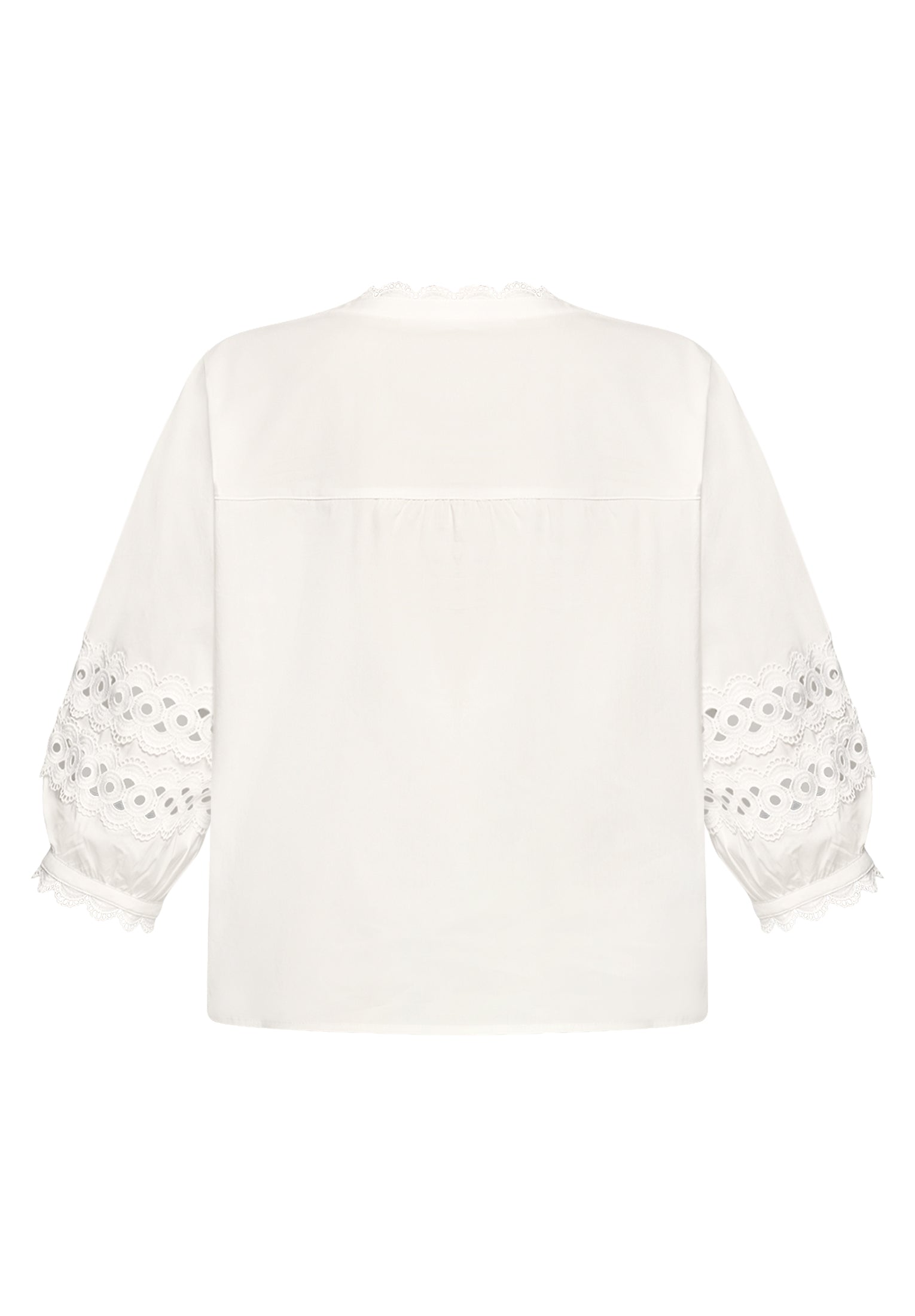Bluse Kurz 3/4 Arm Bright White Bild 2