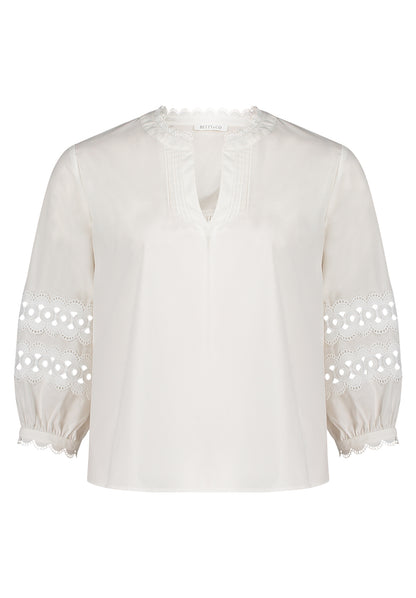 Bluse Kurz 3/4 Arm Bright White Bild 8