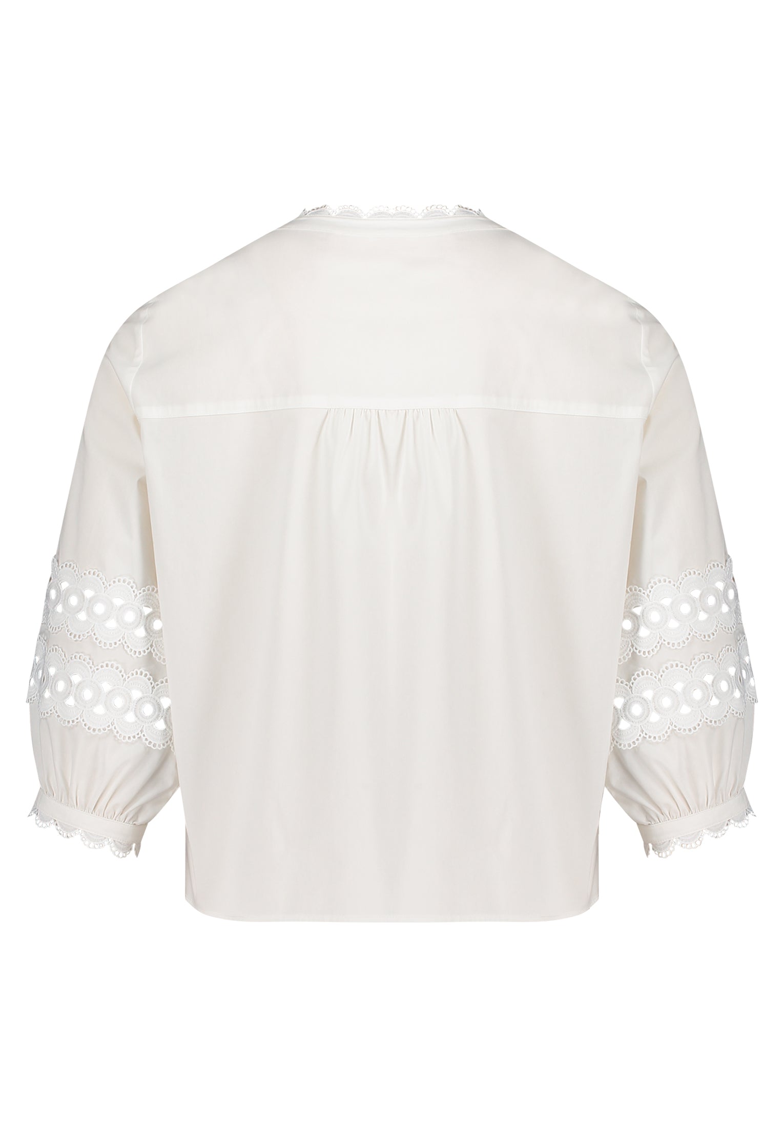 Bluse Kurz 3/4 Arm Bright White Bild 9