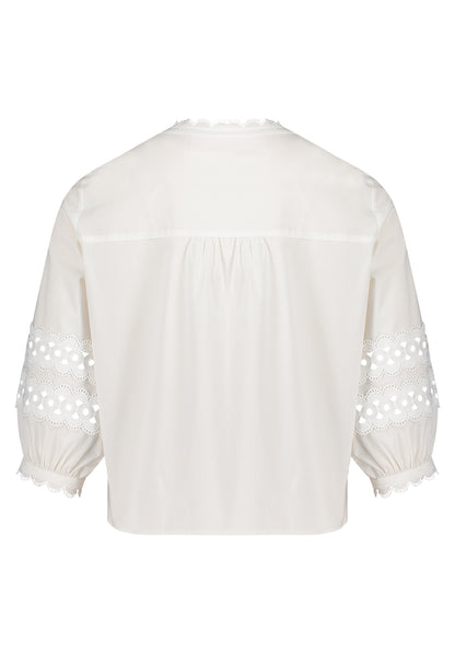 Bluse Kurz 3/4 Arm Bright White Bild 9